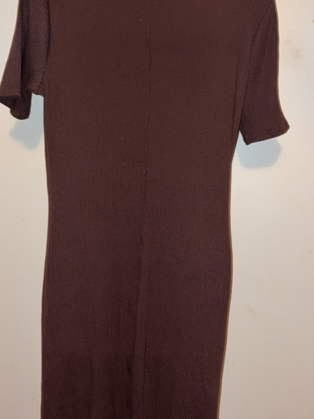 a new day Brown Ribbed Button-Front Midi Dress - Picture 4 of 4